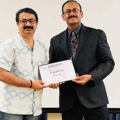 Dr. Ajith, owner of V. K. Multispeciality Dental Clinic