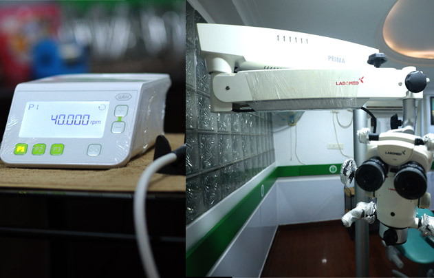 VK Dental Clinic dental micromotor and microscope equipment